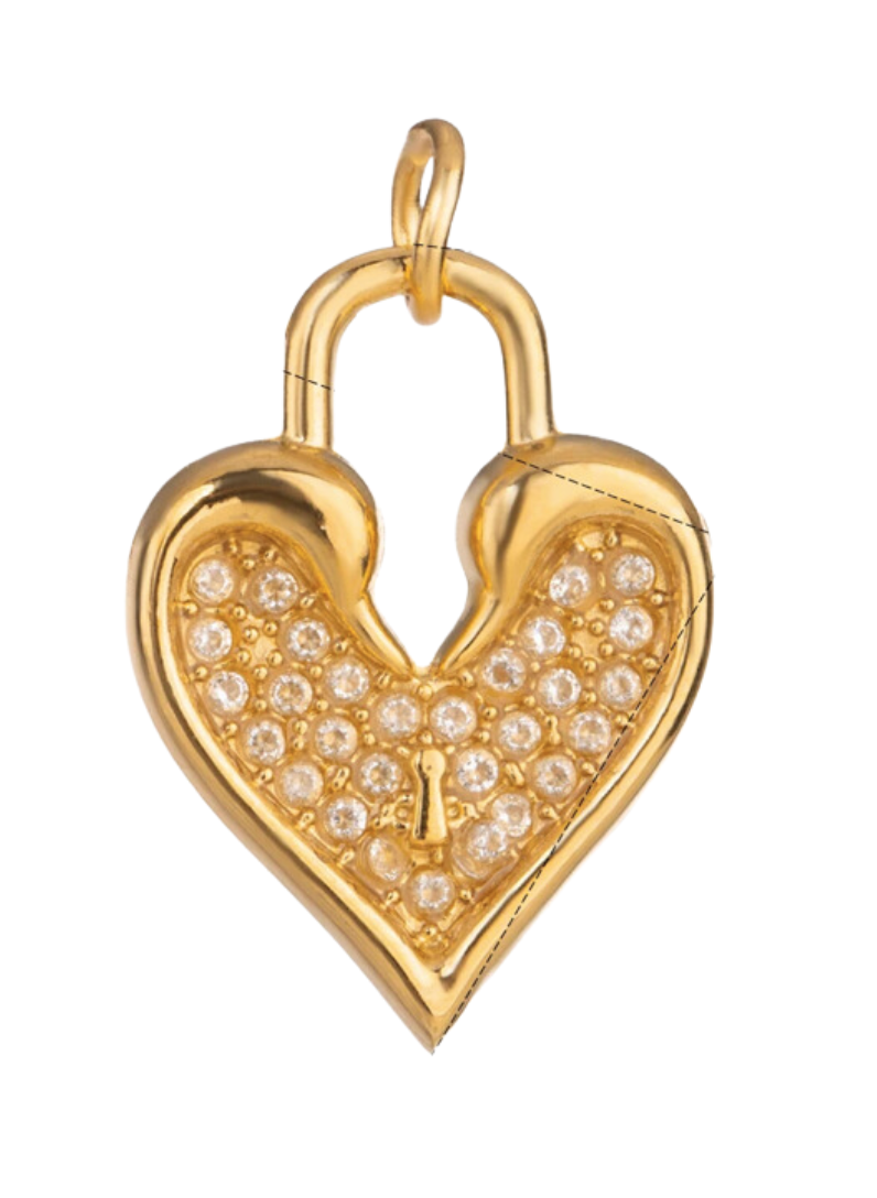 Heart Lock Charm